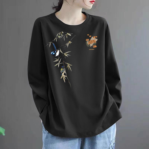 300斤特大码遮肚子纯棉上衣女