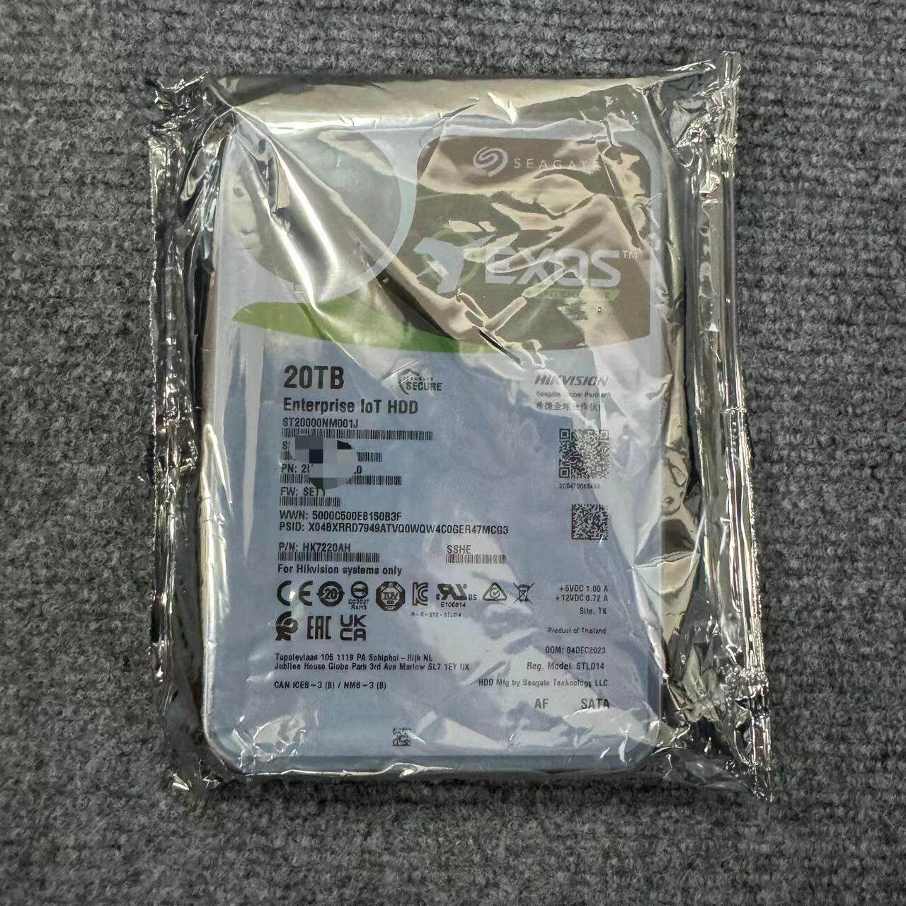 海康威视企业级加密硬盘HK7220AH图片