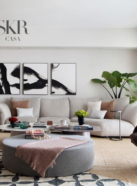 SKRCASA花瓣沙发意式极简高级定制Edra花瓣沙发组合户型可定制