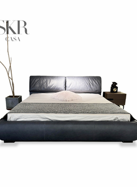 SKRCASA提拉米苏床意式双人床现代简约设计师双人样板房婚床大床