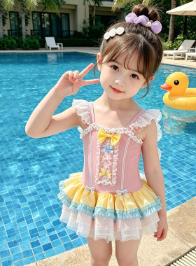 泳衣女儿童夏泳装女童绝美游泳衣