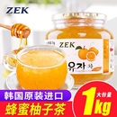 茶饮冲饮水果茶泡水 临期韩国进口zek蜂蜜柚子茶1kg2斤装 包邮 满39