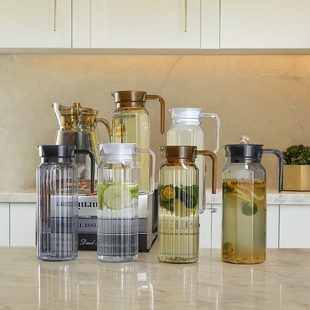 PC扎壶亚克力家用塑料冷水壶耐高温酒吧果汁壶凉水壶餐厅饮料茶壶