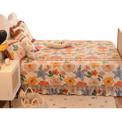 牛奶绒床盖榻榻米专用不起皱床单