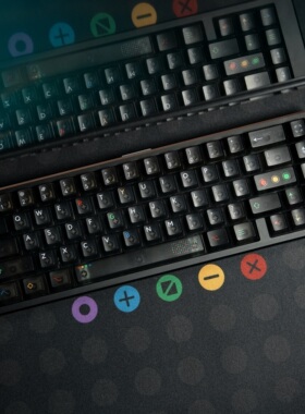 爱菲黑灯雾透键帽abs122键UV打印原厂适配wooting等磁轴机械键盘