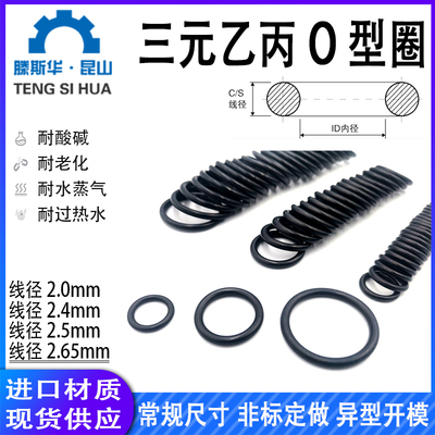 2.0、2.4、2.5、2.65mmO型密封圈