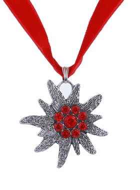 雪绒花啤酒节绒带项链轻奢热卖