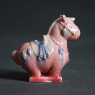 洛阳文创小胖马陶瓷摆件客厅办公室伴手礼工艺品旅游纪念品送礼