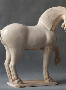 唐三彩仿古风桌面摆件收藏陶瓷马