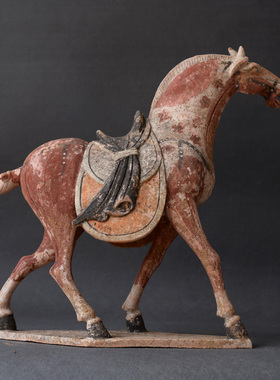 仿古风唐三彩酒店会所收藏陶瓷马