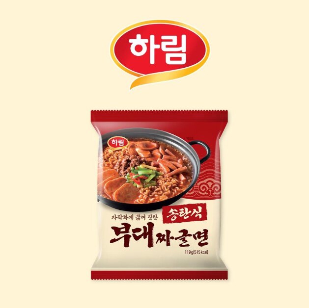 哈林部队锅热汤拉面韩式风味微辣
