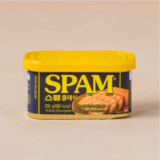 韩国直发SPAM世棒经典味清淡淡盐味午餐肉超好吃200g/盒罐头
