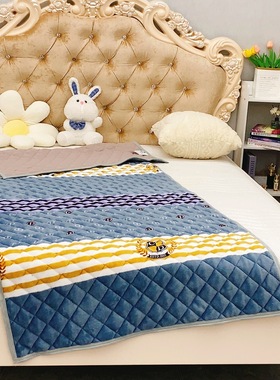 牛奶绒床盖90x220cm单人床盖沙发垫多功能垫机洗学生宿舍沙发垫子
