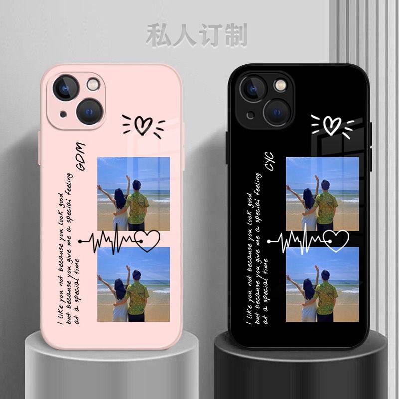 iphone12pro手机壳定制华为mate30照片加文字vivoy76s适用iqooneo5