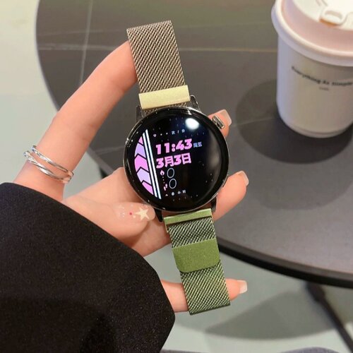 渐变色米兰磁吸适用华为GT6pro手表表带新款金属gt透气男女watch5