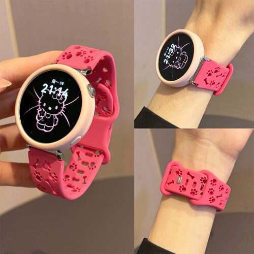 镂空爪印硅胶适用华为GT6pro手表表带新款可爱gt5高级感女watch5