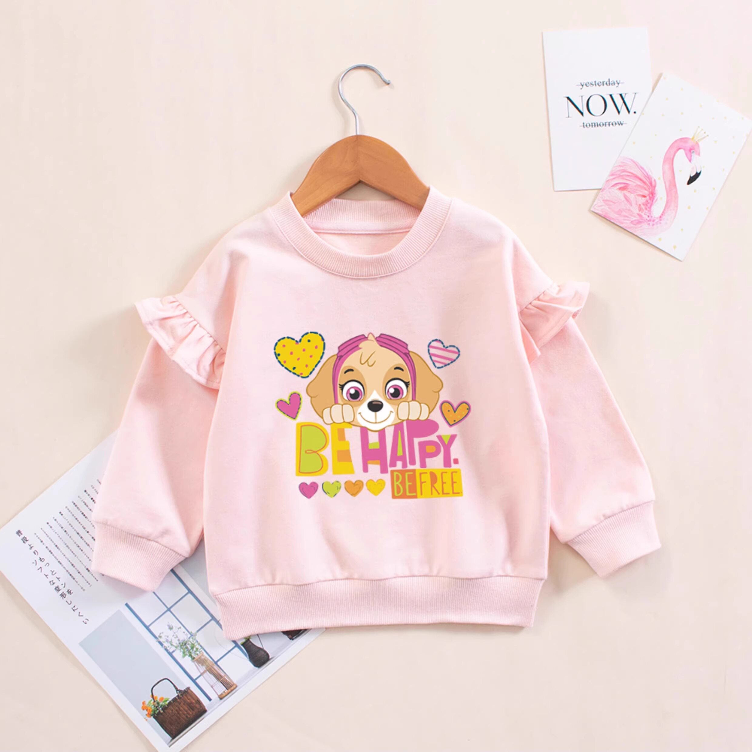 儿童春秋卫衣女童可爱汪汪队衣服女宝宝秋季纯棉长袖小女孩打底衫
