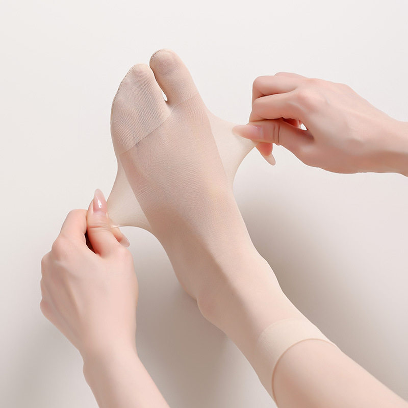 超薄二趾袜tabi 两指袜 夏季人字拖袜分趾袜二指袜丝袜中筒女丝袜