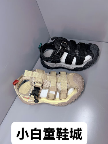 风车王子新款夏季男童凉鞋包头软底防滑小童婴儿时尚凉鞋5215