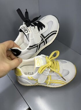 百变小鸭童鞋魔术贴单网夏季新款儿童男童女童单网透气跑步鞋2622
