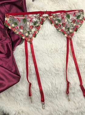 孤品 腰围71-86㎝ 刺绣吊袜带