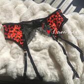 欧美胖MM丝袜防滑袜夹金属夹 豹纹性感蕾丝吊袜带 外贸超大码