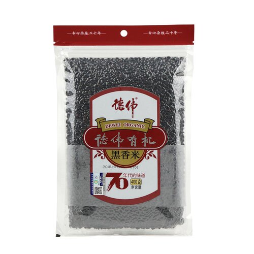 德伟有机黑香米400g东北粗粮