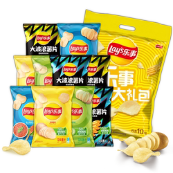 21.92！乐事原切薯片零食组合401g