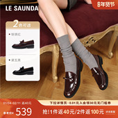 秋季 新款 真皮时尚 莱尔斯丹乐福单鞋 通勤低跟女小皮鞋 6T32102