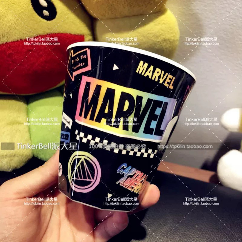 漫威蜘蛛侠毒液钢铁侠美国队长洛基复联MARVEL密胺漱口杯270ml