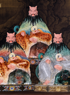 伏羲大帝汉白玉供奉风水家用摆件