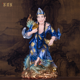 济公活佛济公道济和尚神像摆件李修缘降龙罗汉佛像树脂家用供奉