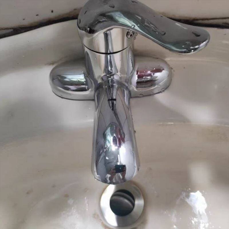 面盆三孔老式冷热洗脸池洗手冷暖卫生间水龙头双孔全铜家用台上.