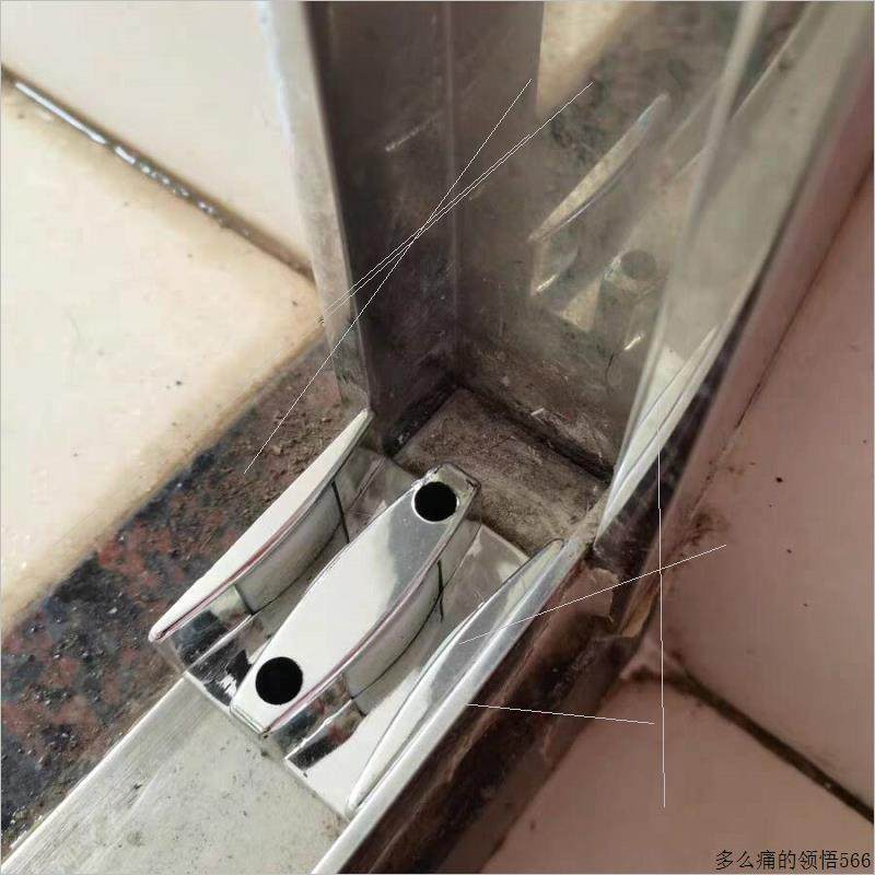 淋浴房配件浴室移门限位器玻璃门止摆器移门滑块玻璃门防撞定位.