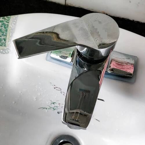 双孔面盆冷热洗脸洗手池台上盆二合一混水龙头老式三孔家用卫生.