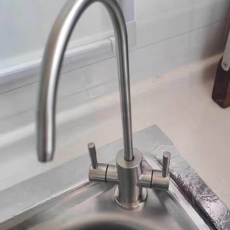直饮水龙头净水器2分鹅颈304不锈钢家用饮水机双出水纯净水机配.