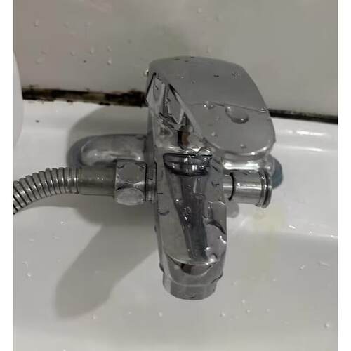 洗脸池龙头三联双孔面盆混水阀带淋浴花洒双用二合一冷热水龙头.