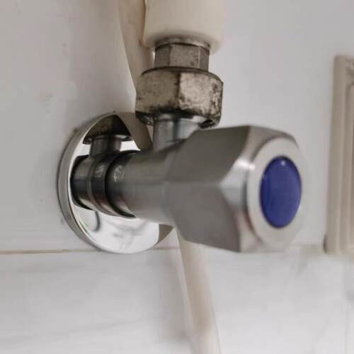 通用三角阀热水器分止全铜一进二出三通304不锈钢家用加长冷热.