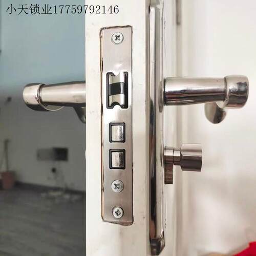 大58锁芯不锈钢小大50木门锁体静音室内家用卧室通用型锁舌锁体.