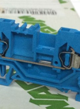 正品WAGO德国万可280-904 2线弹簧自锁导轨式接线端子2.5平方蓝色