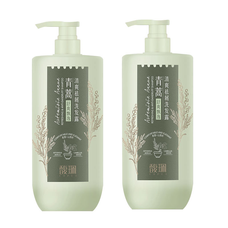馥珮青蒿山茶籽清爽祛屑洗发露柔顺保湿洗发水1kg沐浴露家庭洗护