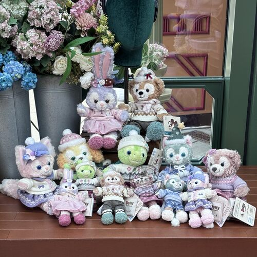 香港迪士尼2025圣诞冬日贝儿饼饼星黛露露玫玫OLU达菲毛公仔挂件