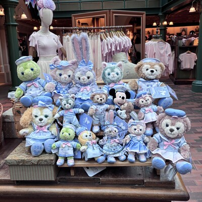 港迪2026春日启航水手系列贝儿星黛露雪莉玫达菲饼饼七宝公仔挂件