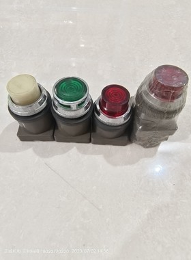 日本IDEC和泉凸头按钮绿色25mm 1a1b按钮头部红绿白