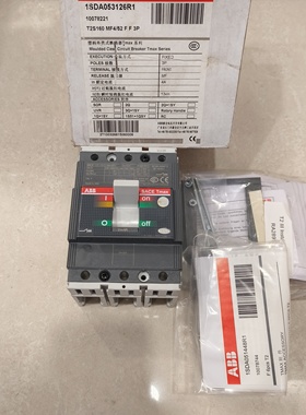 ABB断路器1SDA053126R1 SACET2S160 3P 4A T2S160 MF4/52 FF 3P