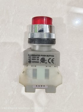 AUSPICIOUS台湾汉鼎红色凸头自复按钮11DR 1a1b 220V