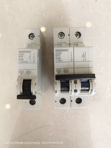 SIEMENS西门子5SJ61 MCB 1P C16A/5SJ62 MCB 2P C16A老款黑色手柄