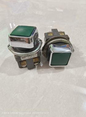 日本和泉方形绿色平头自复按钮41-10650 1a1b izumi UBQN