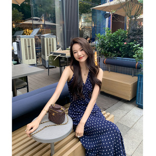 TKIKI 仙气飘飘甜美碎花裙连衣裙女温柔风显瘦仙女长裙