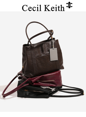 香港cecilKeith小众大容量托特包女2025新超火通勤单肩包腋下大包